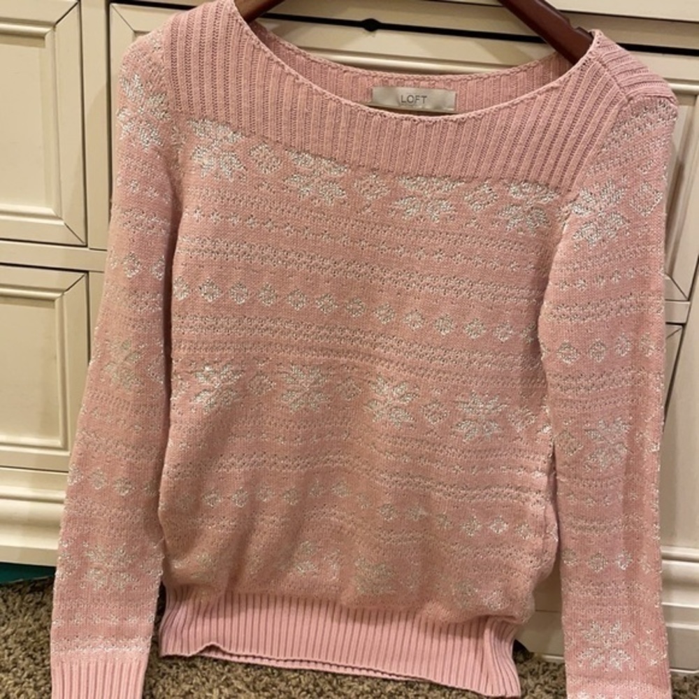 NWOT Loft Blush Sweater - Picture 3 of 4